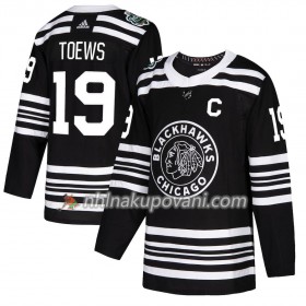 Chicago Blackhawks Dresy Jonathan Toews 19 2019 Winter Classic Adidas Černá Authentic - Pánské